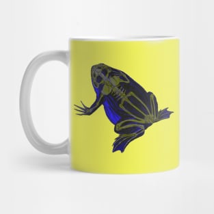 Skeleton Frog Interactive Yellow&Blue Filter #2 By Red&Blue Mug